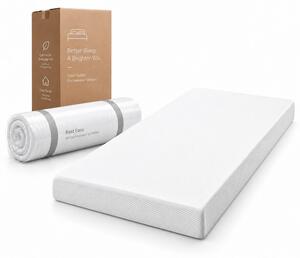 Materasso da 90x200 cm, altezza 16 cm, in schiuma, con Öko-Tex, base antiscivolo, maniglie e rivestimento removibile