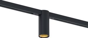 Faretto moderno nero per sistema a binario monofase GU10 35mm - Slimline Nubee Honey