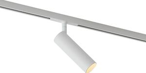 Faretto moderno bianco per sistema a binario monofase GU10 35mm - Slimline Uzzy