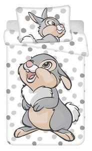 Set copripiumino e federa da bambini bianco/grigio in cotone per culla 100x135 cm Thumper "Dots" – Jerry Fabrics