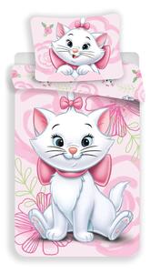 Set copripiumino e federa da bambini rosa in cotone per letto singolo 140x200 cm Marie Cat "Pink" – Jerry Fabrics
