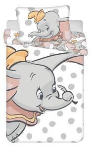 Set copripiumino e federa da bambini bianco/grigio in cotone per culla 100x135 cm Dumbo "Dots" – Jerry Fabrics