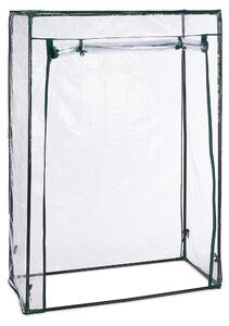 3 serre per pomodori, acciaio e telo in PVC, dimensioni: 150 x 100 x 50 cm, serra in telo per giardino e balcone, trasparente