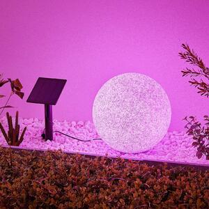 Lindby Hamela lampada LED solare, RGB, 30 cm
