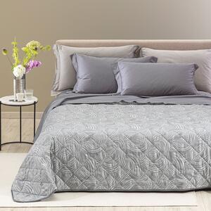 Copriletto Primaverile MATRIMONIALE Apollo GRIGIO Raso Jacquard Caleffi
