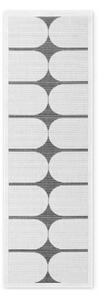 Passatoia da interno ed esterno bianca e nera 80x250 cm Duet Bowen – NORTHRUGS