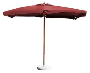 DOMINUS - ombrellone da giardino 3x4 palo centrale in legno