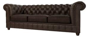 Divano in velluto marrone scuro 230 cm Cambridge - Ropez