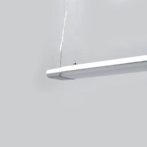 Arcchio Lampada LED a sospensione Vinca, lunghezza 120 cm, bianco/argento