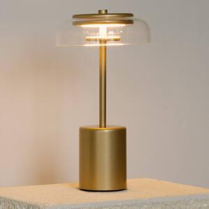 Nuura Aps Lampada LED da tavolo ricaricabile Blossi, altezza 26 cm, color dimmerabile, Ottone / Oro, Metallo, Scandinavo