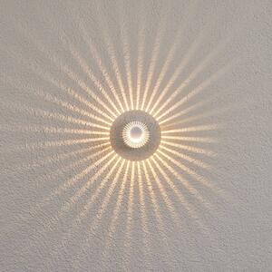 Lucande Lampada parete esterni Lennias color alluminio LED