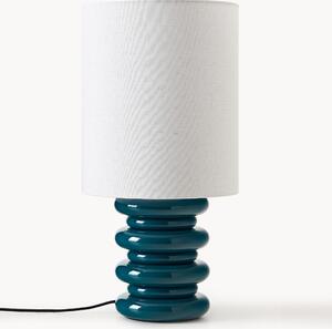 Lampada da tavolo con base in legno Nicolas