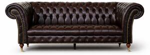Divano Imperium Chesterfield in Pelle Primo Fiore Premium – Iconico, Finiture di Pregio