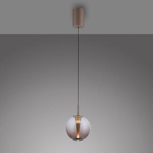 PURE Lampada a sospensione Infinity, dimmerabile, Bronzo / Ottone antico, Soggiorno / Sala da pranzo, Vetro, Lampada a sospensione