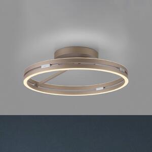 PURE Plafoniera a LED Loop, dimmerabile, Bronzo / Ottone antico, Soggiorno / Sala da pranzo, Alluminio, Moderno, Plafoniera LED