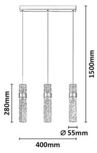 Rabalux 72187 - Lampadario LED a cavo ONIXO LED/24W/230V 3000K