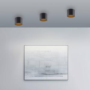 PURE Plafoniera Point, dimmerabile, Nero, Bagno, Metallo, Moderno, Plafoniera