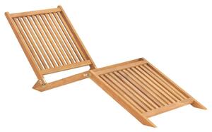 Lettino Prendisole in Legno Massello di Teak