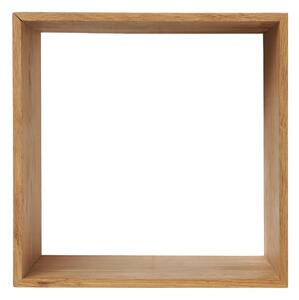 Mensola di colore naturale in rovere massiccio con ripiani multipli 30 cm Lattoon – House Nordic