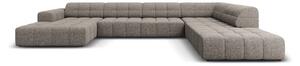 Divano angolare in grigio scuro (con penisola a destra/a forma di "U") Chicago – Cosmopolitan Design