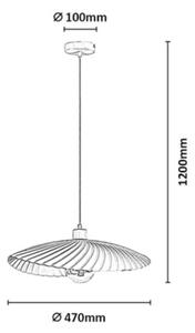 Rabalux 72056 - Lampadario a cavo BRIDGET 1xE27/40W/230V verde