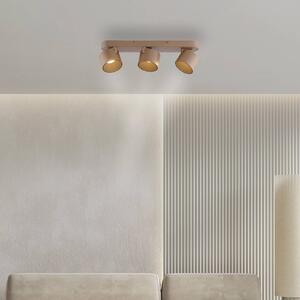 PURE Faretto da soffitto LED Cup, color bronzo, 56 cm, metallo, a 3 luci. dimmerabile, Bronzo / Ottone antico, Soggiorno / Sala da pranzo, Metallo, Moderno