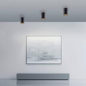PURE Plafoniera Point, dimmerabile, Nero, Bagno, Metallo, Moderno, Plafoniera