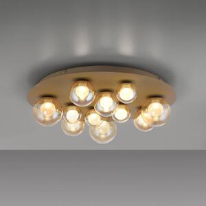 PURE Plafoniera a LED Popup, dimmerabile, Bronzo / Ottone antico, Soggiorno / Sala da pranzo, Metallo, Plafoniera LED