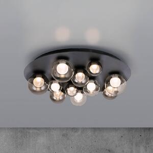 PURE Plafoniera a LED Popup, dimmerabile, Alluminio / Grigio / Zincato, Soggiorno / Sala da pranzo, Metallo, Plafoniera LED