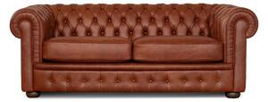 Divano Chesterfield in Pelle Primo Fiore Premium – Iconico, Finiture di Pregio