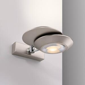 PURE Applique da parete a LED Oculis, dimmerabile, Cromo / Argento, Soggiorno / Sala da pranzo, Moderno, Applique a LED