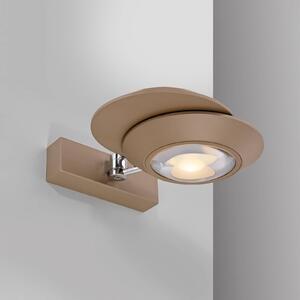 PURE Applique da parete a LED Oculis, dimmerabile, Bronzo / Ottone antico, Soggiorno / Sala da pranzo, Moderno, Applique a LED