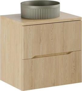 Mobile lavabo NORDIC CREMONA 2S 60cm rovere cremona con lavabo da appoggio BEYOND