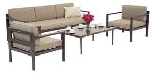Set di mobili da giardino Garden Point Porto Coffee 5 marrone