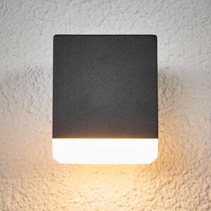 Lindby Applique LED da esterni Hedda, colore grigio
