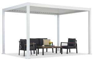 Pergola autoportante da terrazzo Lagos 3x4 Garden Point bianco