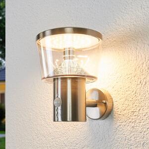 Trio Lighting Sambesi applique da esterno lanterna con sensore di movimento  metallo ruggine h. 33cm Moderno Led