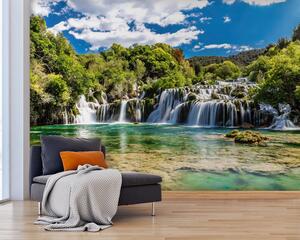 Carta da parati Acqua, nuvola e cielo, Carta da parati Natura, Carta da parati Cascata, u55775 : Uwalls.it