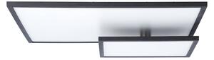 Brilliant Plafoniera LED Bility rettangolare, cornice nera