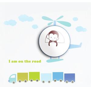 Applique a LED per bambini LED/1W/3xAAA elicottero