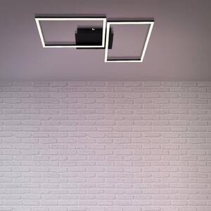 Briloner Plafoniera LED Frame CCT, nero, 50x39cm