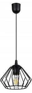 Lampadario a sospensione con filo CEED 1xE27/60W/230V nero