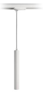 Deko-Light Lampada a sospensione LED Slim sistema binario monofase, bianca, alluminio, 5 1-Phasen, dimmerabile, Bianco / Opale, Soggiorno / Sala da pranzo, Alluminio, Moderno, Lampada a binario