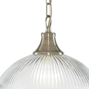 Searchlight Lampada sospensione American Diner, 1 luce ottone
