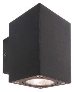 Deko-Light Applique da esterni a LED Cubodo Double Mini, Nero, Alluminio, Moderno, Applique LED da esterni