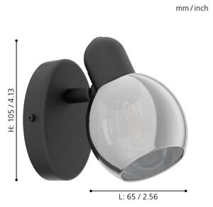 Eglo 98624 - Faretto da parete POLLICA 1xE14/10W/230V
