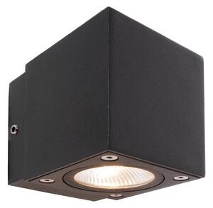 Deko-Light Applique da esterni a LED Cubodo Single Mini, Nero, Alluminio, Moderno, Applique LED da esterni