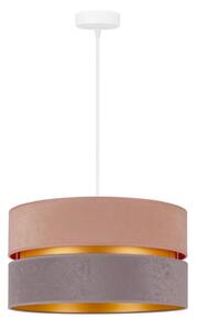 Duolla - Lampadario a sospensione con filo DUO 1xE27/15W/230V diametro 40 cm beige-grigio