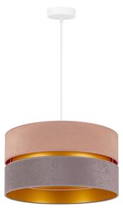 Duolla - Lampadario a sospensione con filo DUO 1xE27/15W/230V diametro 40 cm beige-grigio