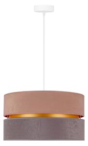 Duolla - Lampadario a sospensione con filo DUO 1xE27/15W/230V diametro 40 cm beige-grigio